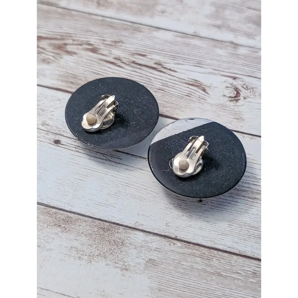 Vintage Clip On Earrings -Statement 1 & 5/8